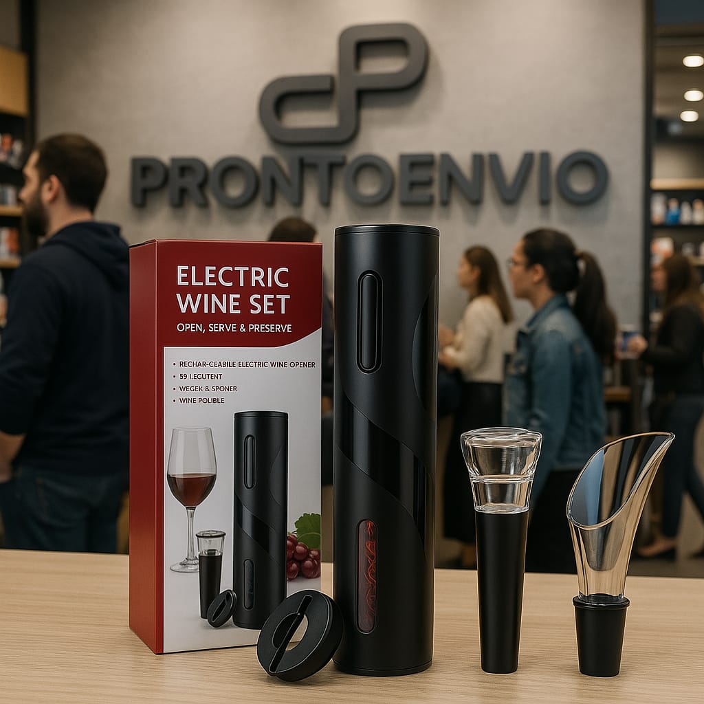 Abridor de vinho eletrico +3 brindes Grátis