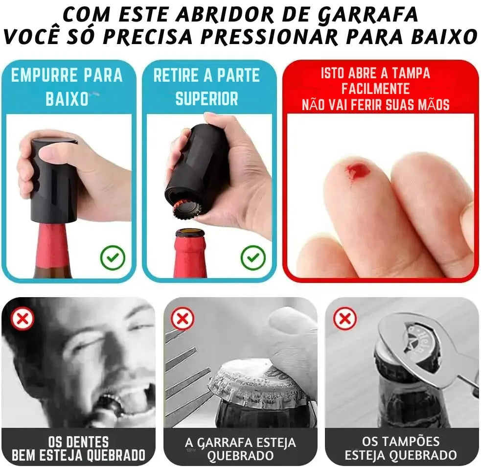 Abridor Mestre de garrafas magnético - SwiftPop - Pronto Envio